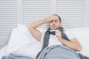 Persona con fiebre